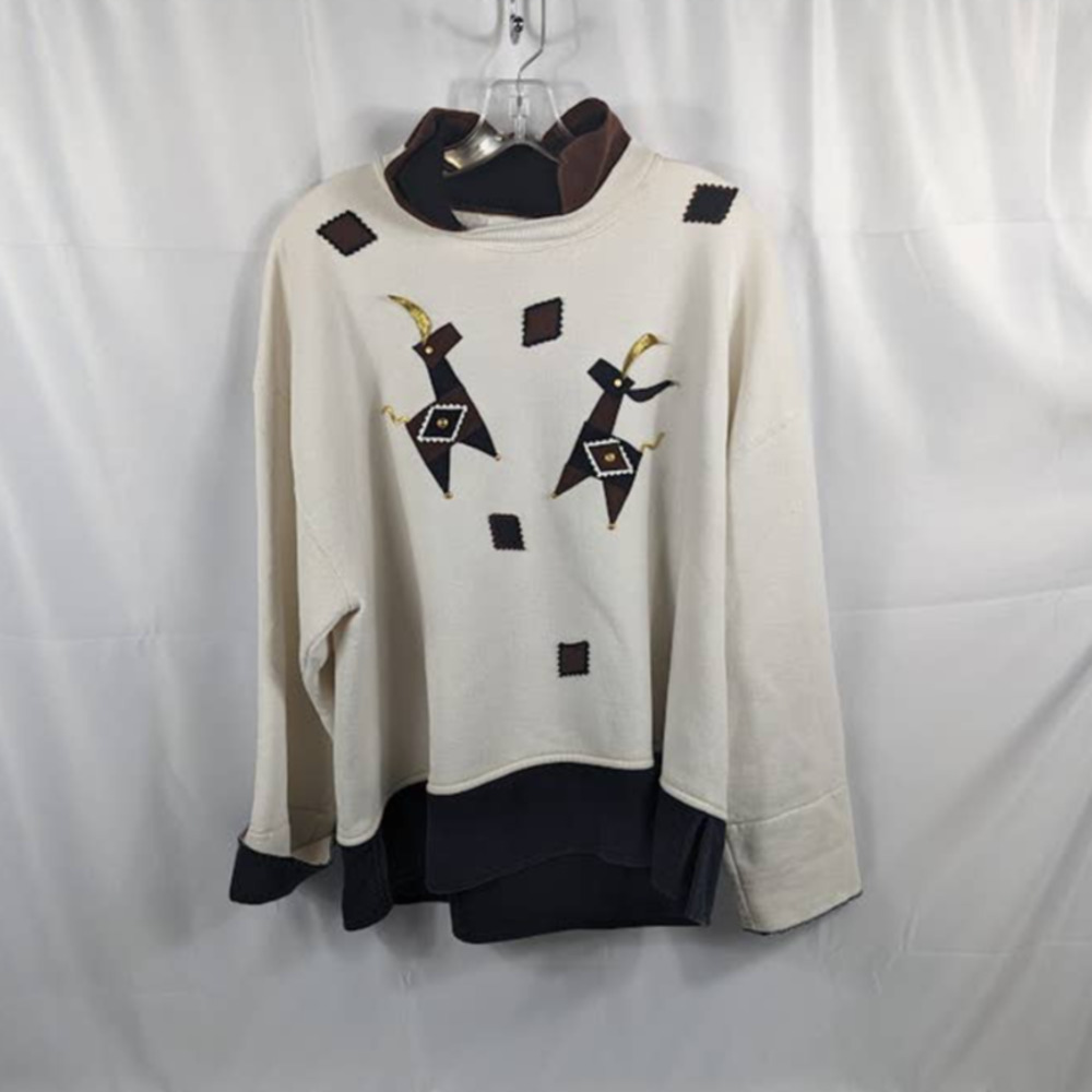 PEONE Classics XL Sweater Jerzees Super Sweat Deer
